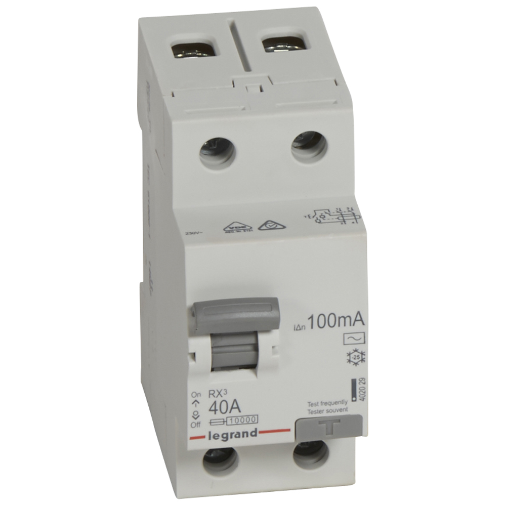 RX3 ВДТ 100мА 40А 2П АС Legrand