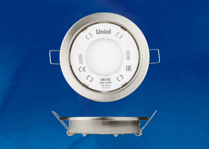 GX53/H2 NICKEL 10 PROM Светильник ультратонкий встраиваемый. В составе набора из 10шт. Корпус никель GX53/H2 NICKEL 10 PROM Светильник ультратонкий встраиваемый. В составе набора из 10шт. Корпус никель
