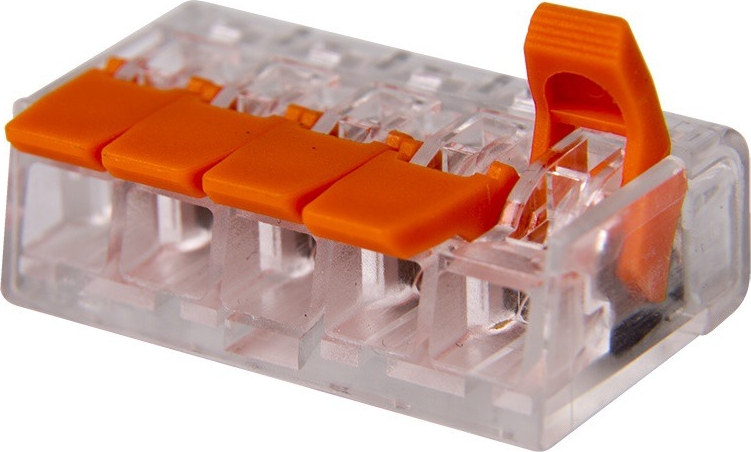 Универсальная компактная клемма СМК 221-415, 5-проводная до 4,0 мм² (40 шт./уп.) REXANT